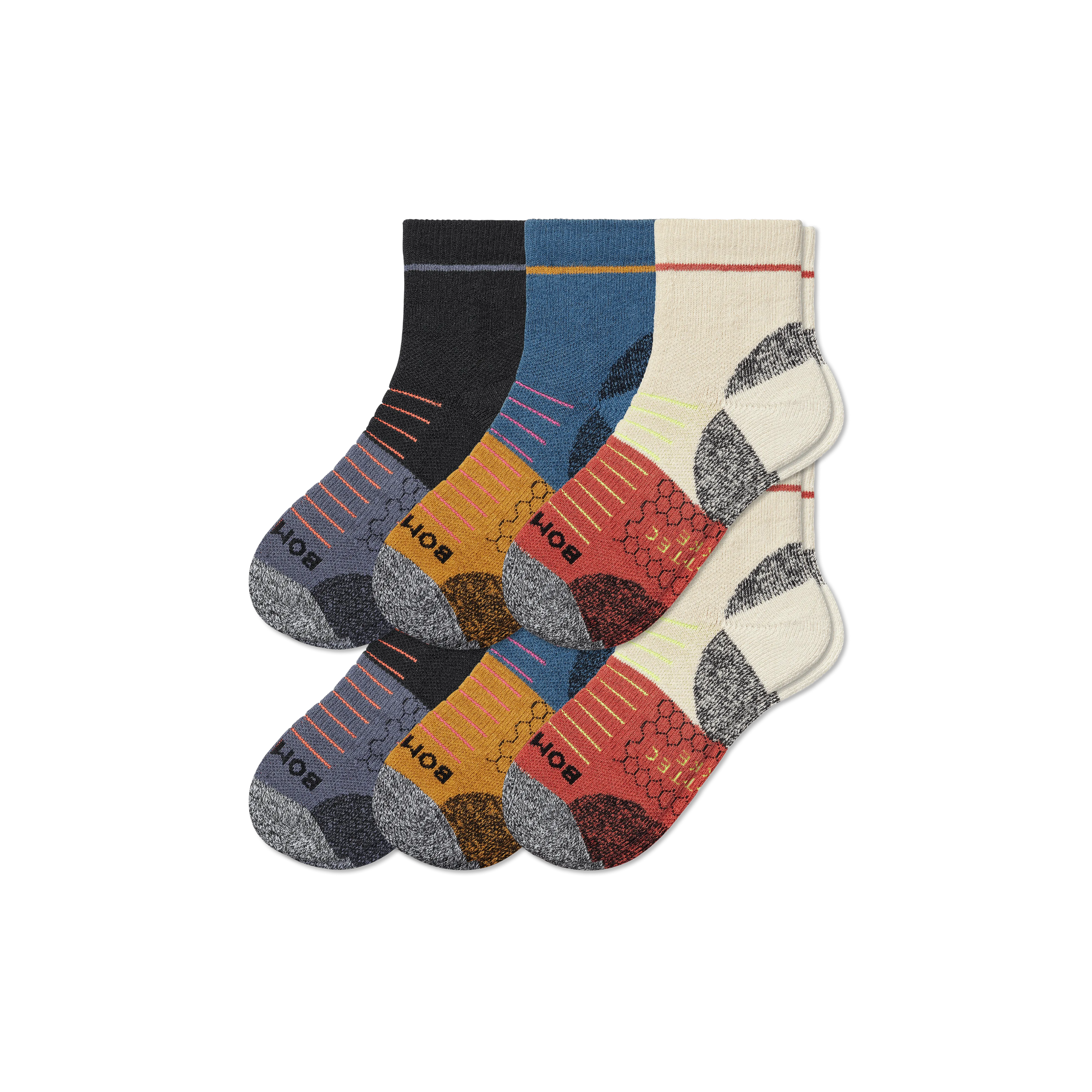 Men's Hiking Quarter Socks - 6-Pack