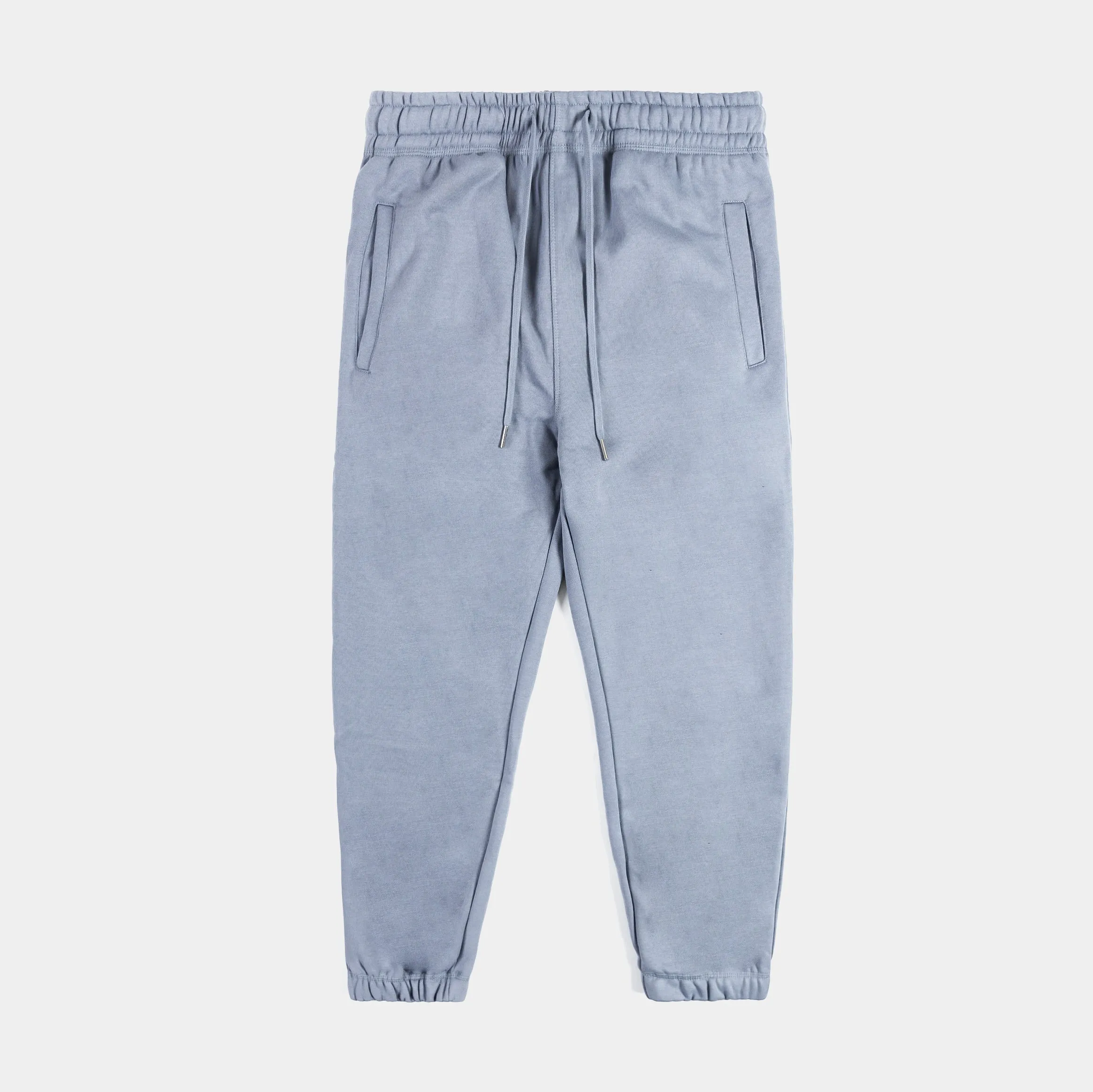 mens jogger pants, slate blue fleece, premium quality