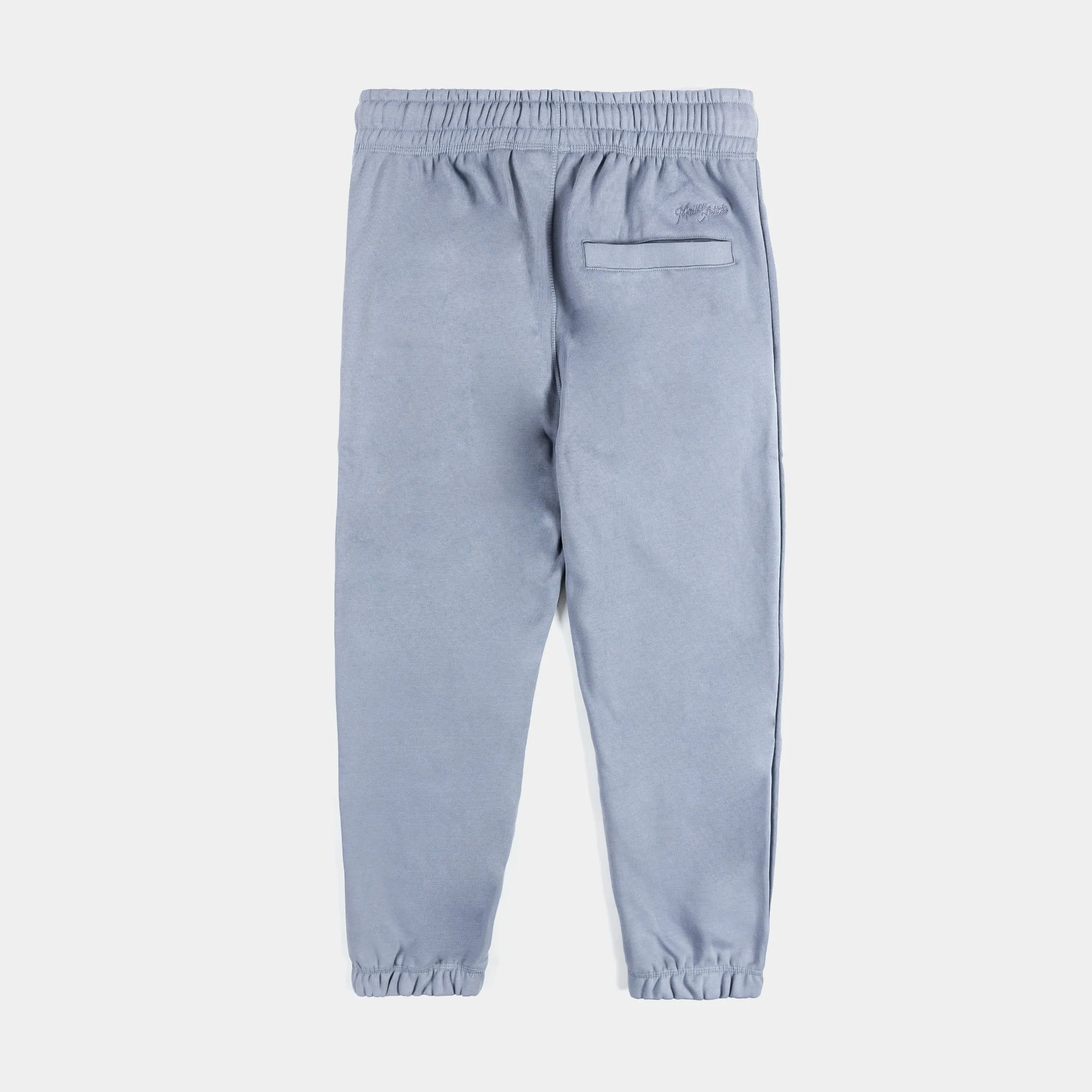 mens jogger pants, slate blue fleece, premium quality