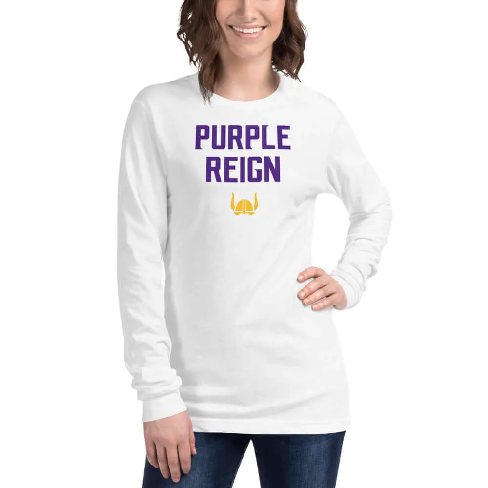 Minnesota Vikings Women's Long Sleeve Shirt - Purple Reign