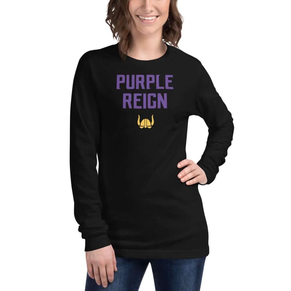 Minnesota Vikings Women's Long Sleeve Shirt - Purple Reign