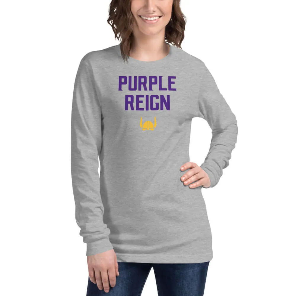 Minnesota Vikings Women's Long Sleeve Shirt - Purple Reign