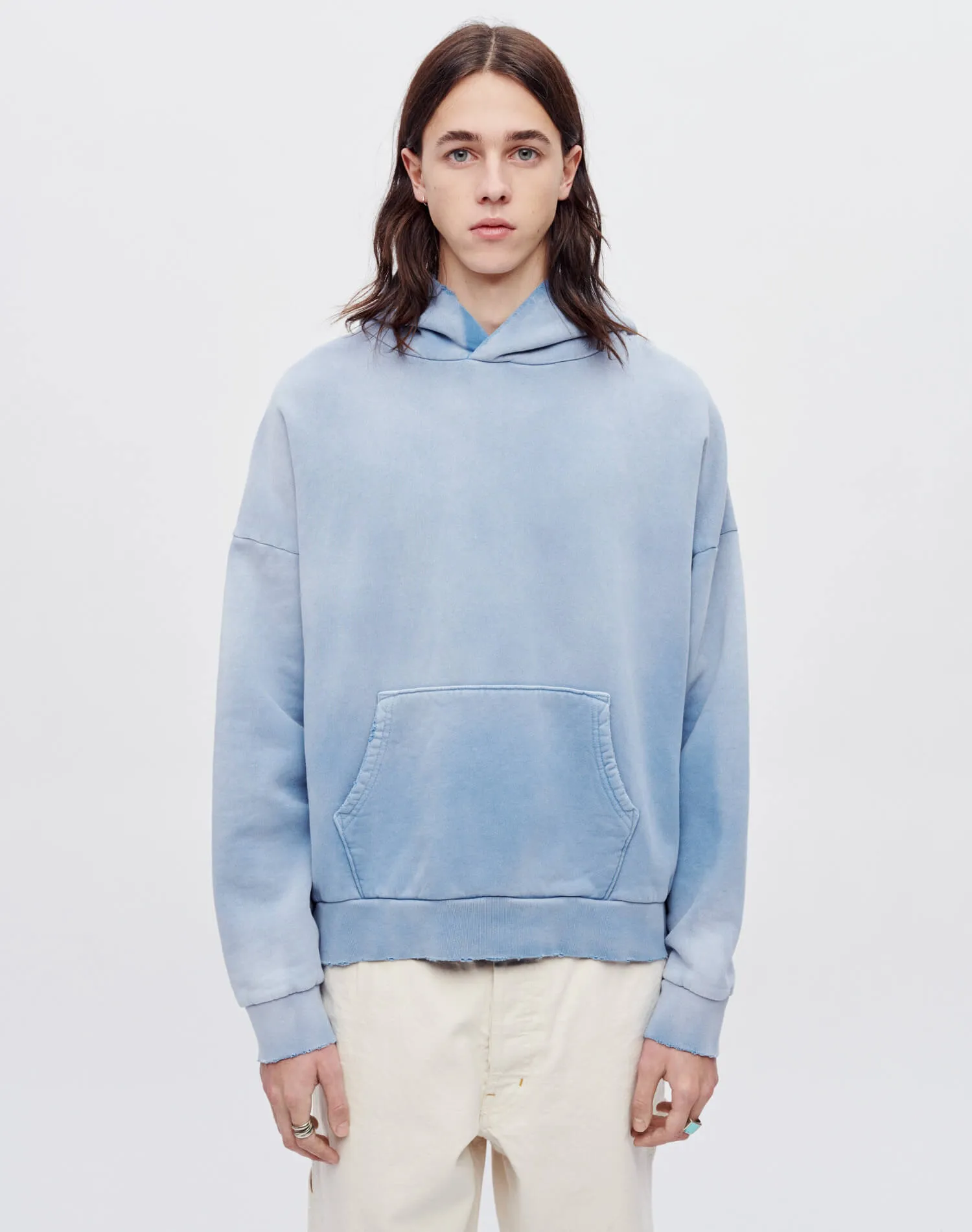 Modern Hoodie - Faded Dusty Blue