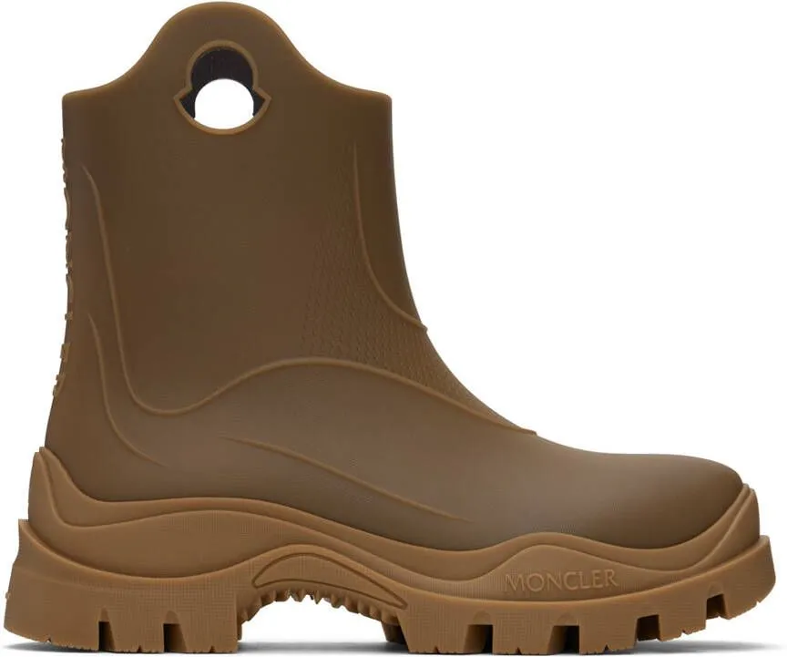 Moncler Brown Misty Rain Boots