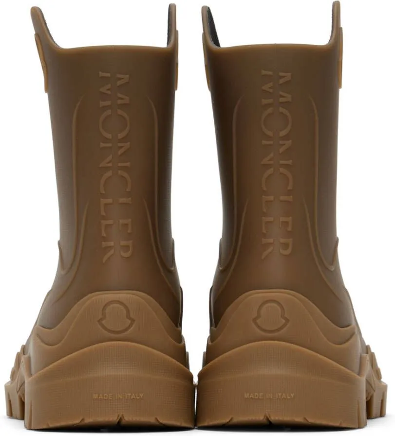 Moncler Brown Misty Rain Boots