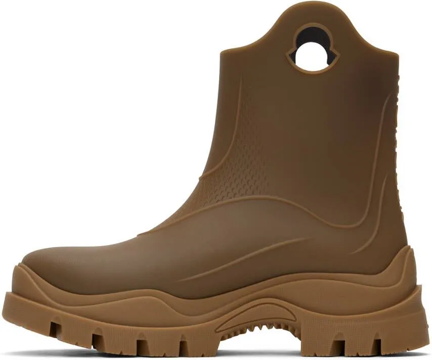 Moncler Brown Misty Rain Boots