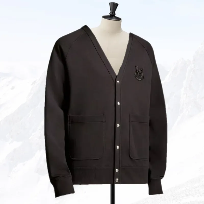 Moncler Embroidered Monogram Cardigan