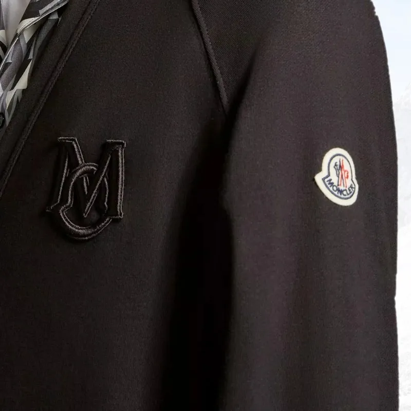 Moncler Embroidered Monogram Cardigan