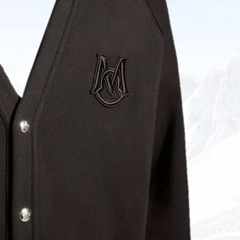 Moncler Embroidered Monogram Cardigan