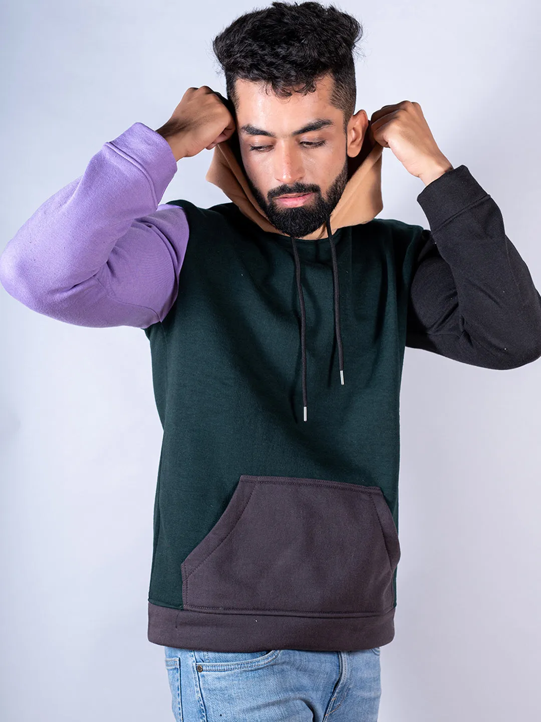 Multi color Block Hoodie (Unisex)