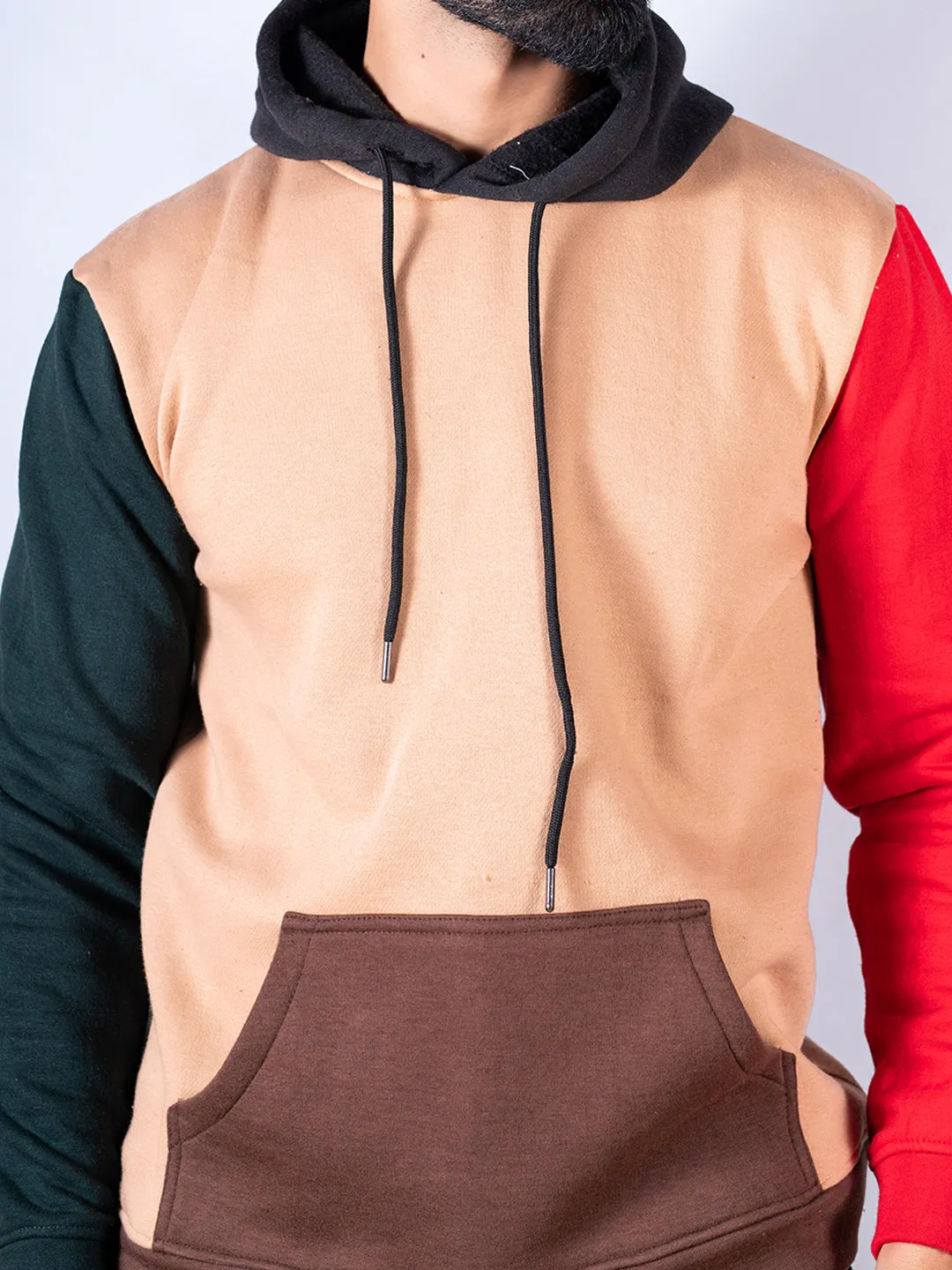 Multi color Block Hoodie