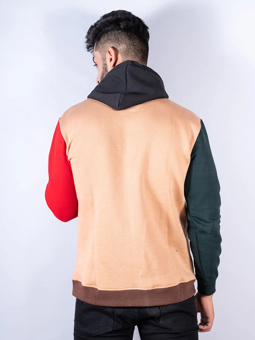 Multi color Block Hoodie