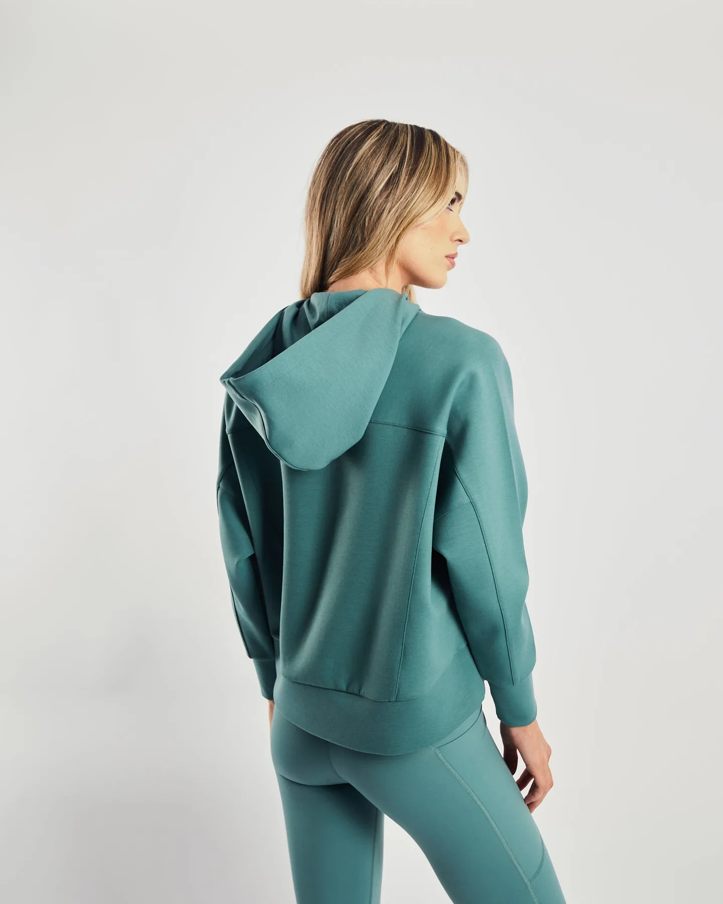 Mya Green Trail Half Zip Hood