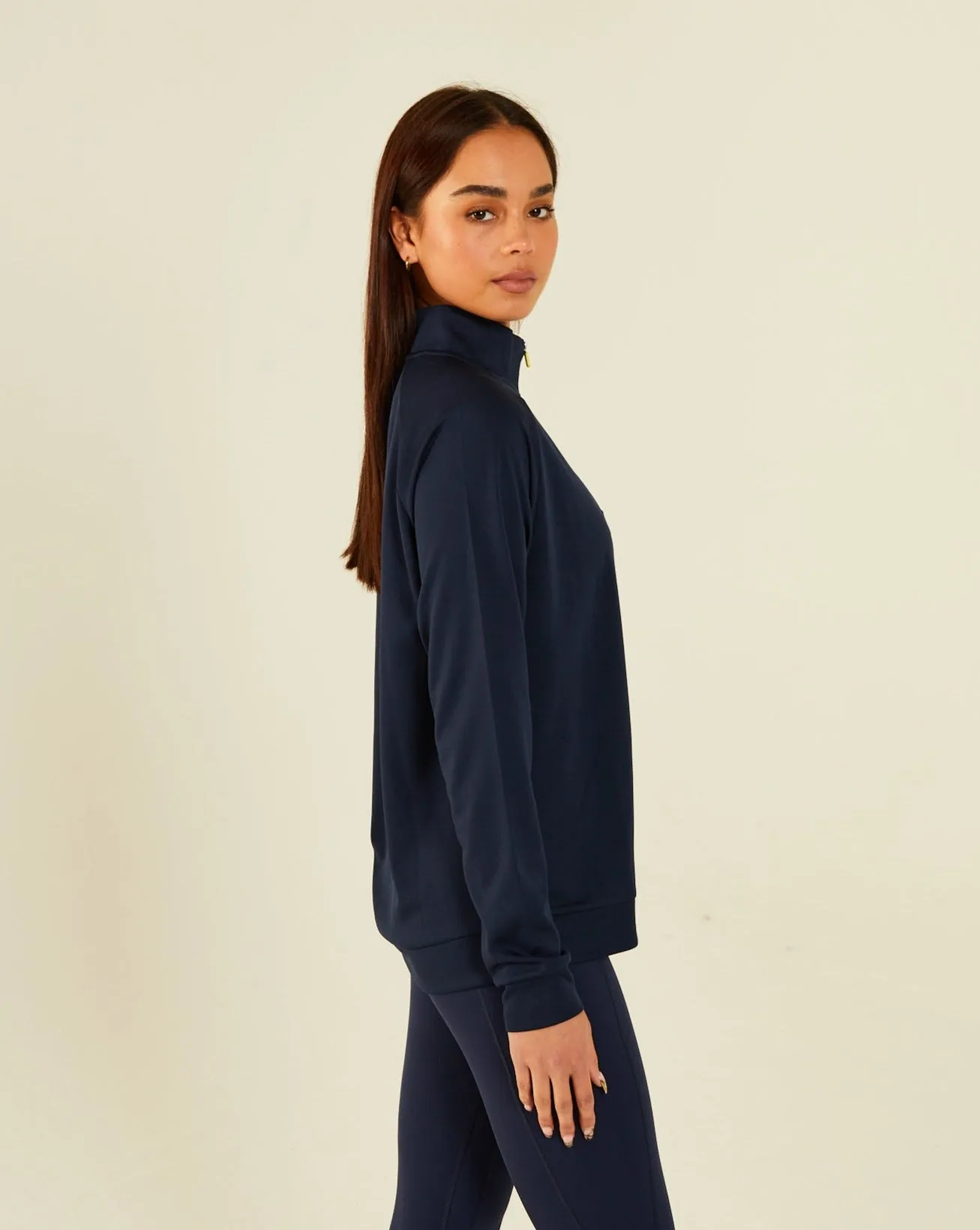 Navy Blue Jules Half Zip Hoodie