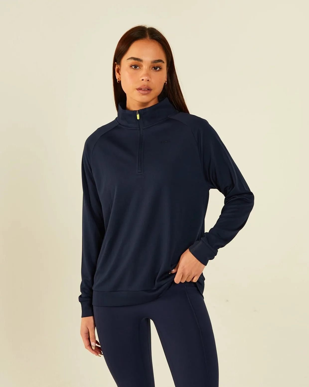 Navy Blue Jules Half Zip Hoodie