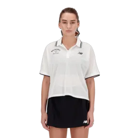 New Balance Women's Tournament Polo in Mesh.