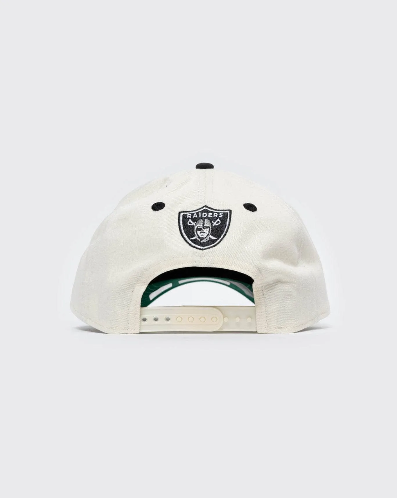 New Las Vegas Raiders Chrome Script Era 940 A-Frame Cap