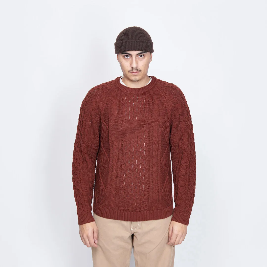 Nike - Life Cable Knit Sweater (Oxen Brown)