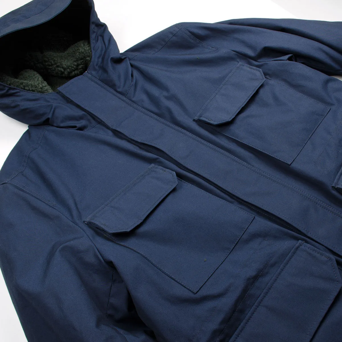 Norse Projects Nunk Cambric Cotton Parka Dark Navy