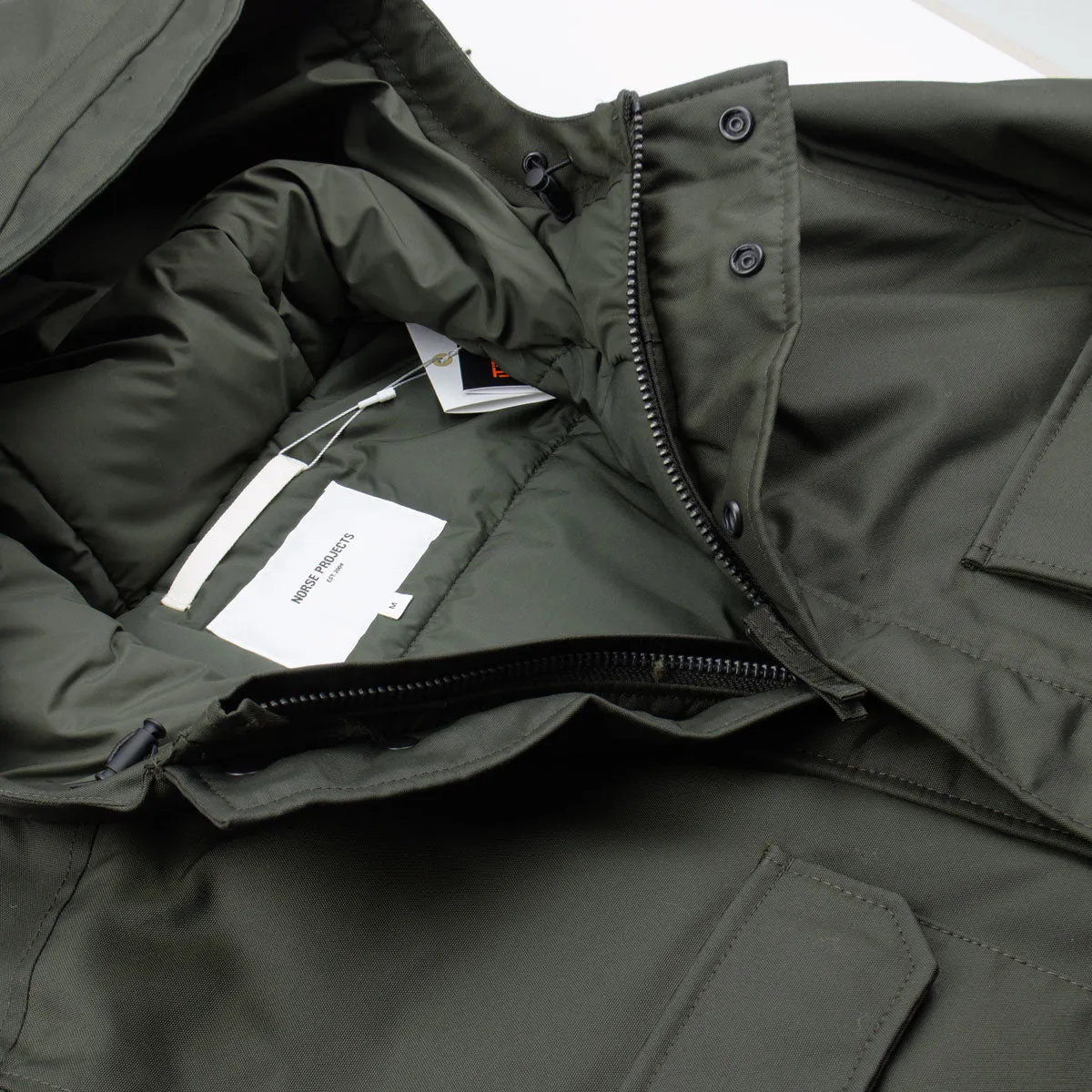 Norse Projects Nunk Econyl Parka Beech Green.