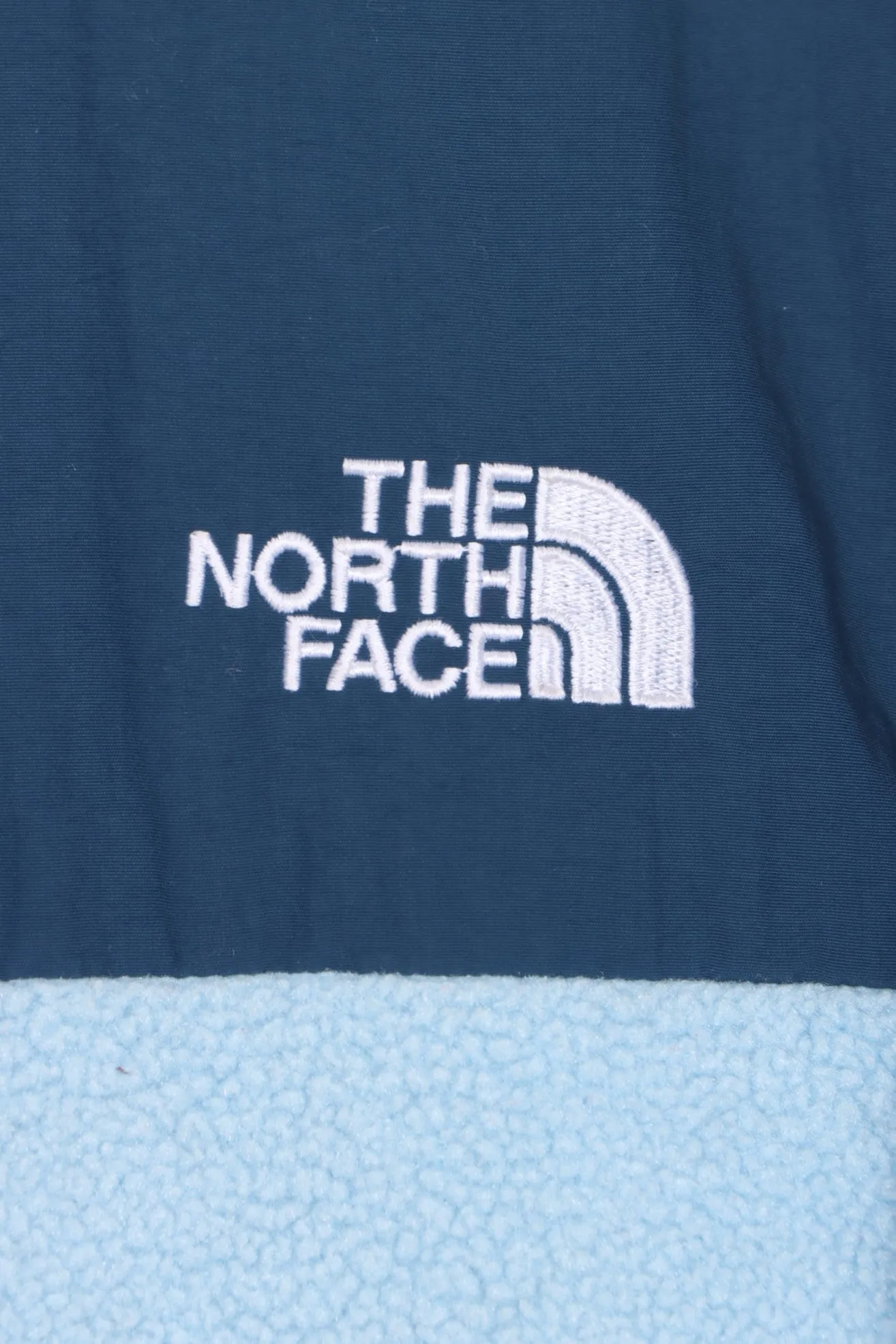 North Face Women's Denali Fleece Jacket - Blue Colour Block (Size: L)