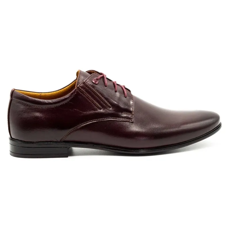 Olivier Burgundy formal shoes 480 red