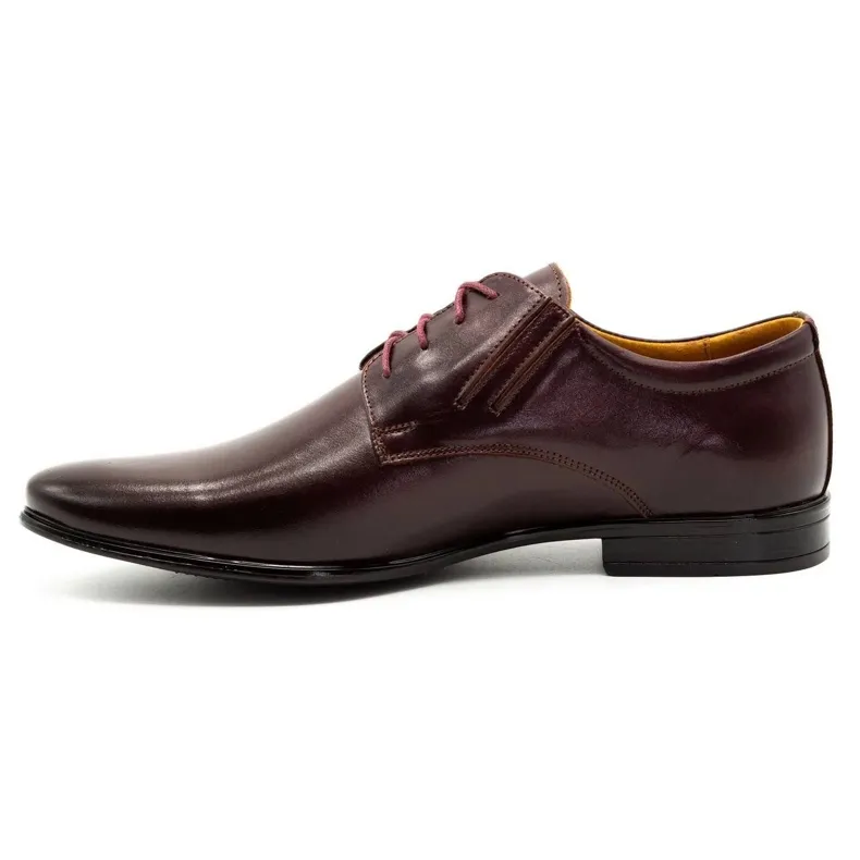 Olivier Burgundy formal shoes 480 red