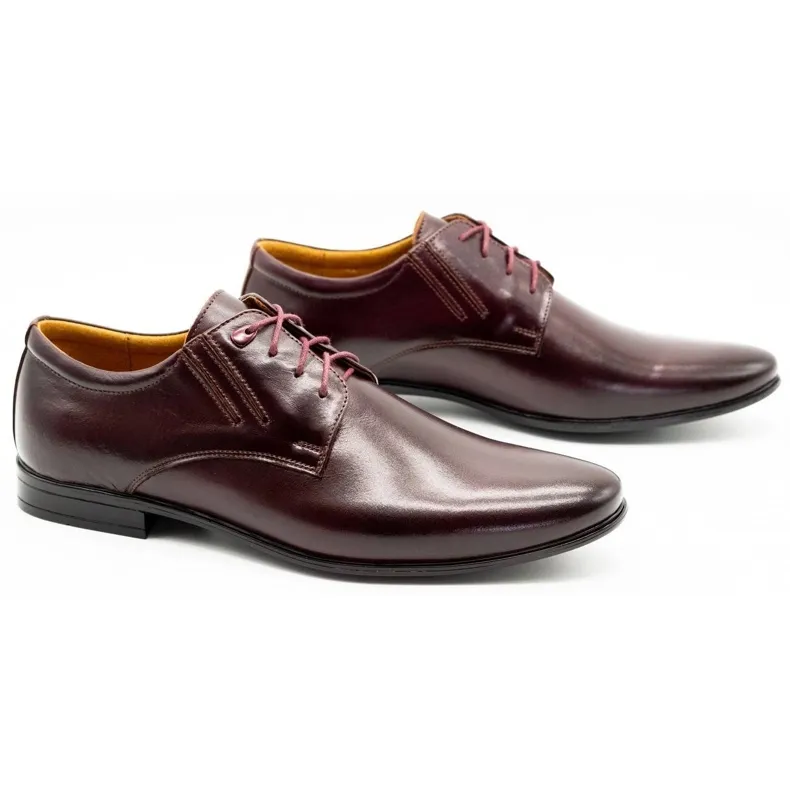 Olivier Burgundy formal shoes 480 red