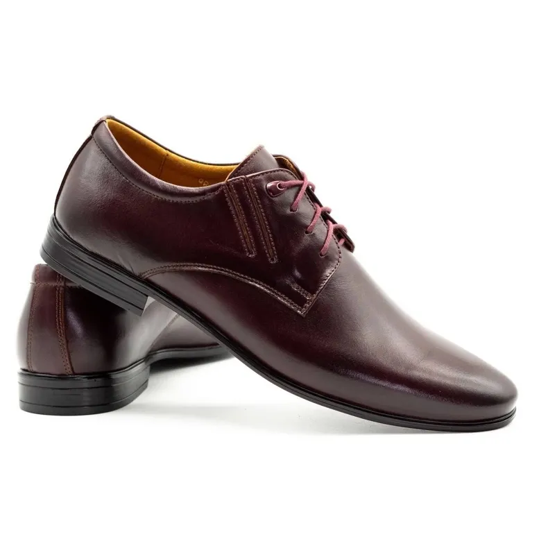 Olivier Burgundy formal shoes 480 red