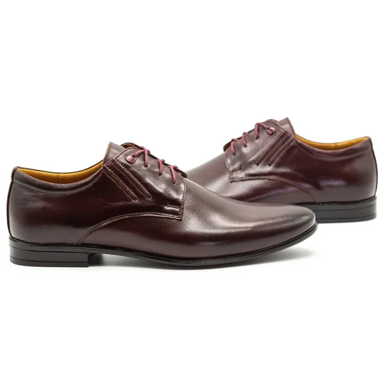 Olivier Burgundy formal shoes 480 red