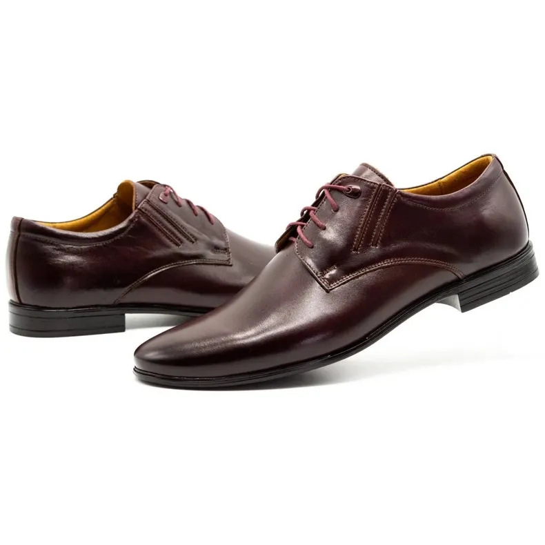 Olivier Burgundy formal shoes 480 red