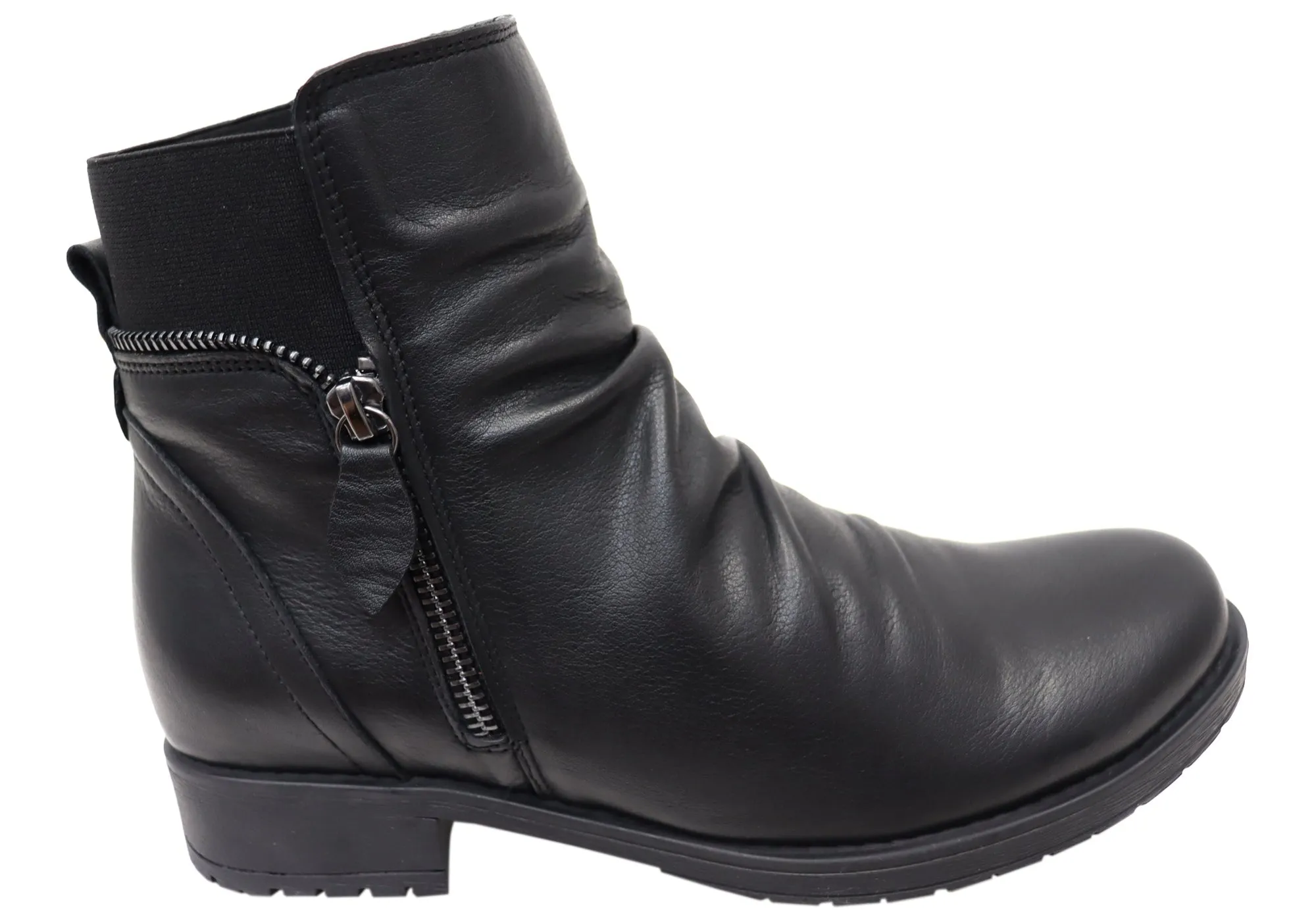 Orizonte Village Womens European Comfortable Leather Ankle Boots