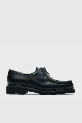 Paraboot black leather women's Derby shoes