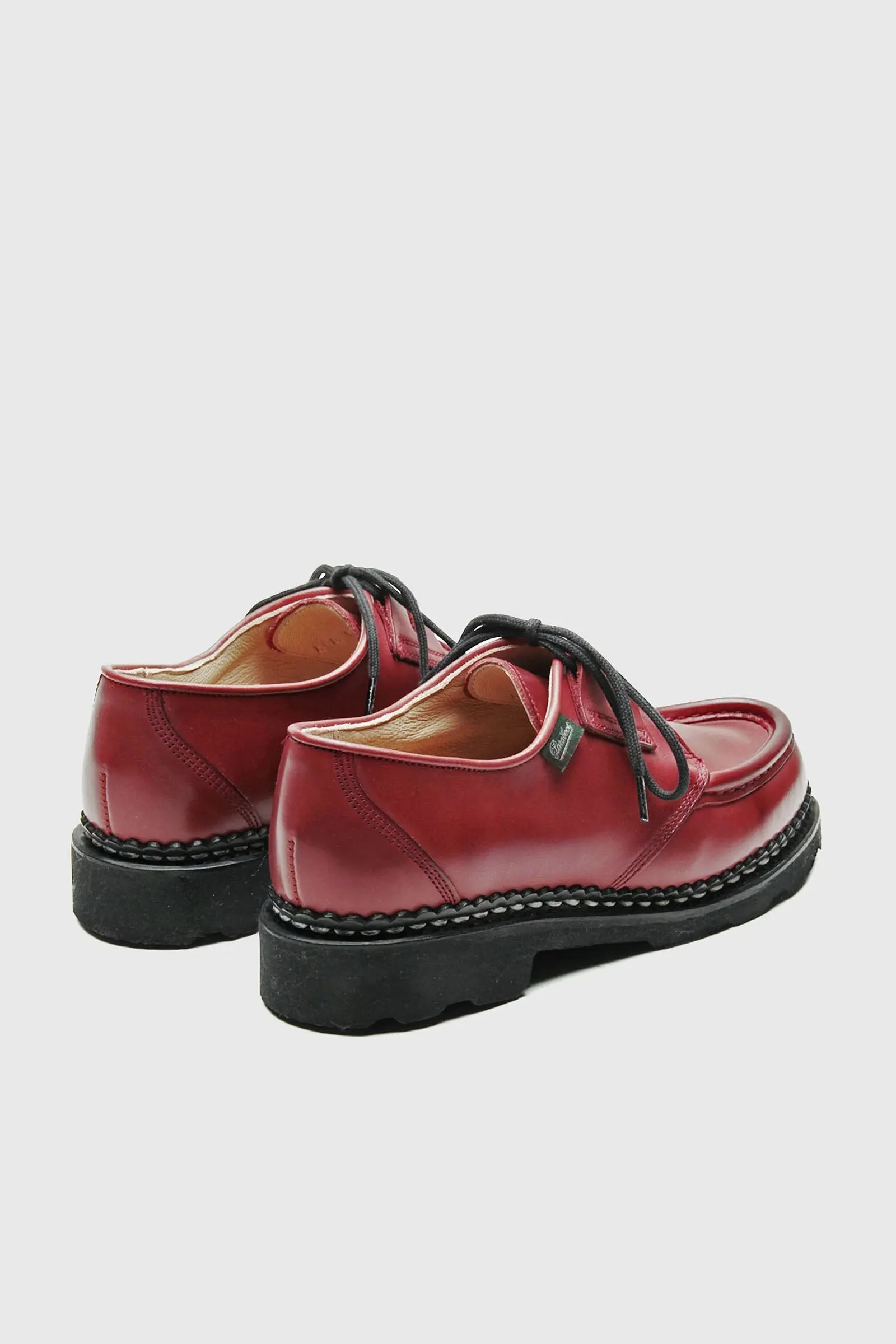 Paraboot women's red leather derby shoes - Beaubourg style