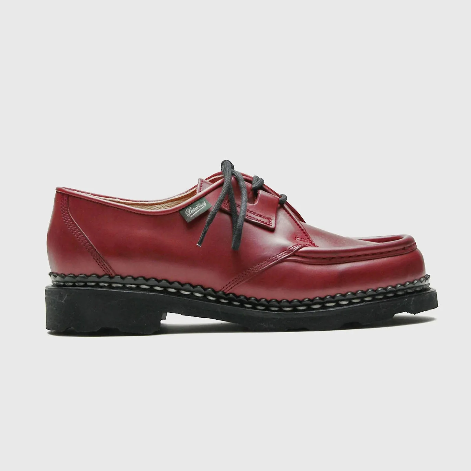 Paraboot women's red leather derby shoes - Beaubourg style