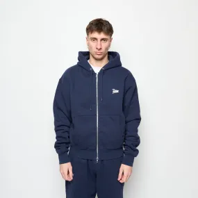 Patta - Classic Zip Up Hooded Sweater (Navy) H024