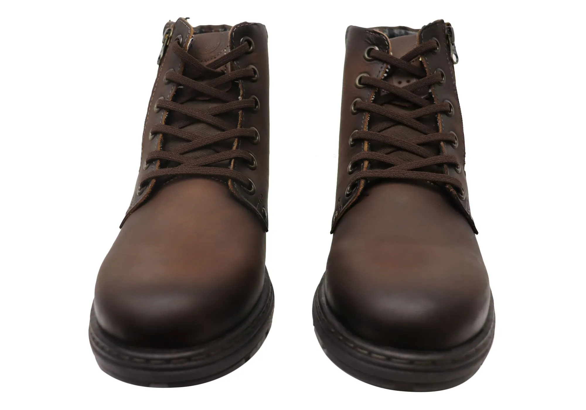 Pegada Bounty Mens Comfortable Leather Boots Made In Brazil