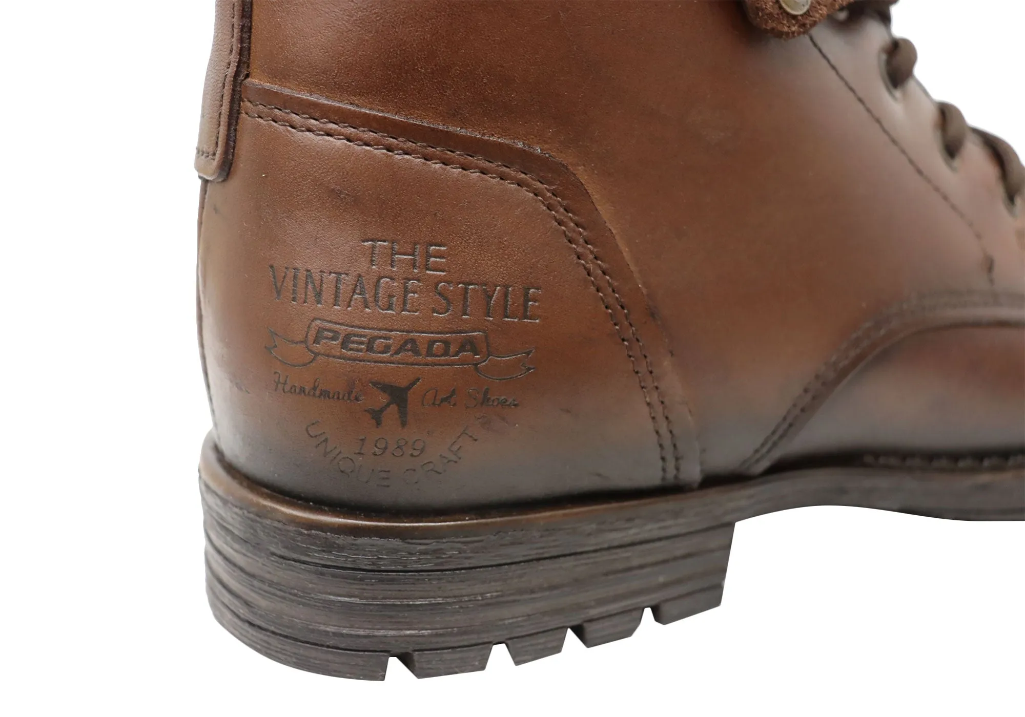 Pegada Julian Mens Comfortable Leather Boots Made In Brazil