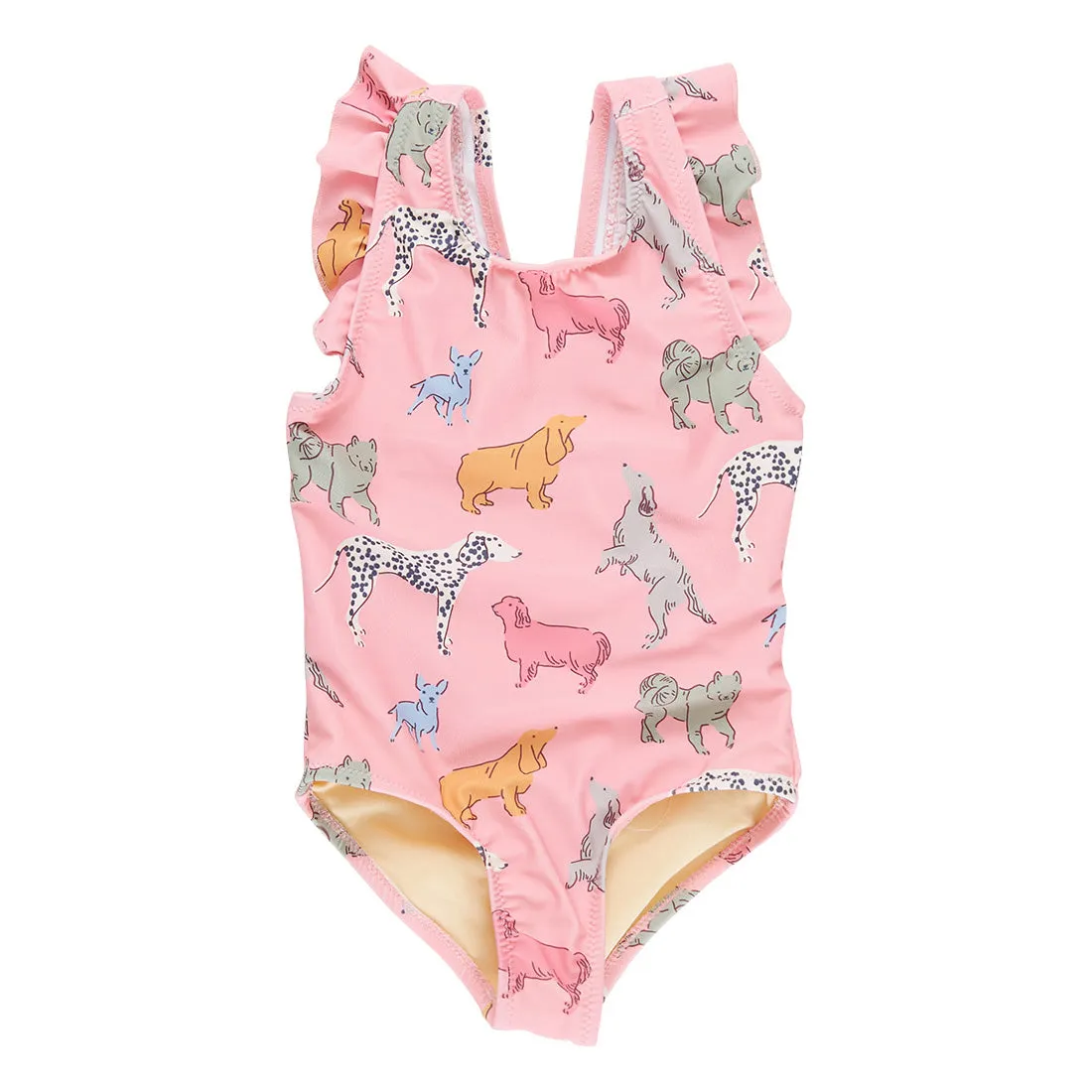 Pink Chicken Girls Liv Swimsuit - Pink Dogs