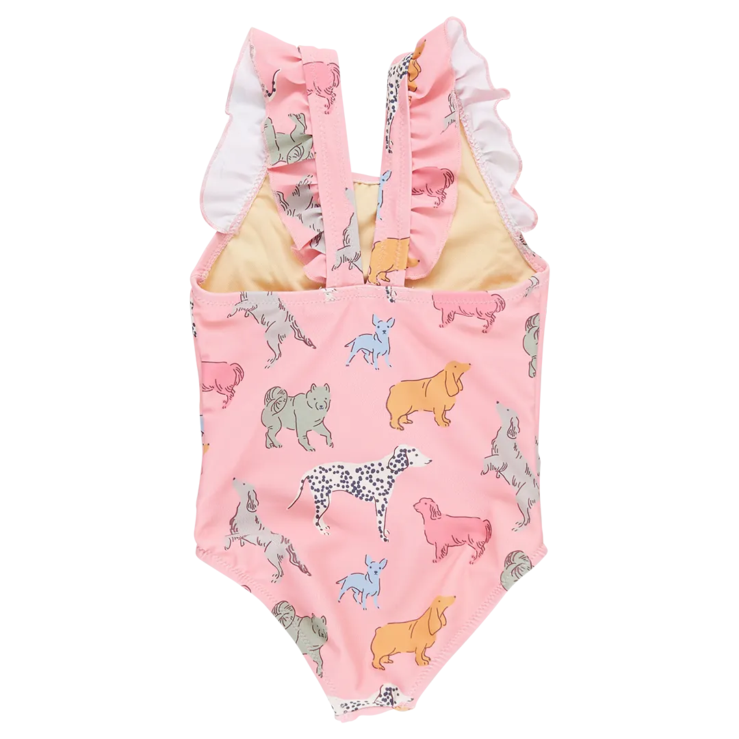 Pink Chicken Girls Liv Swimsuit - Pink Dogs