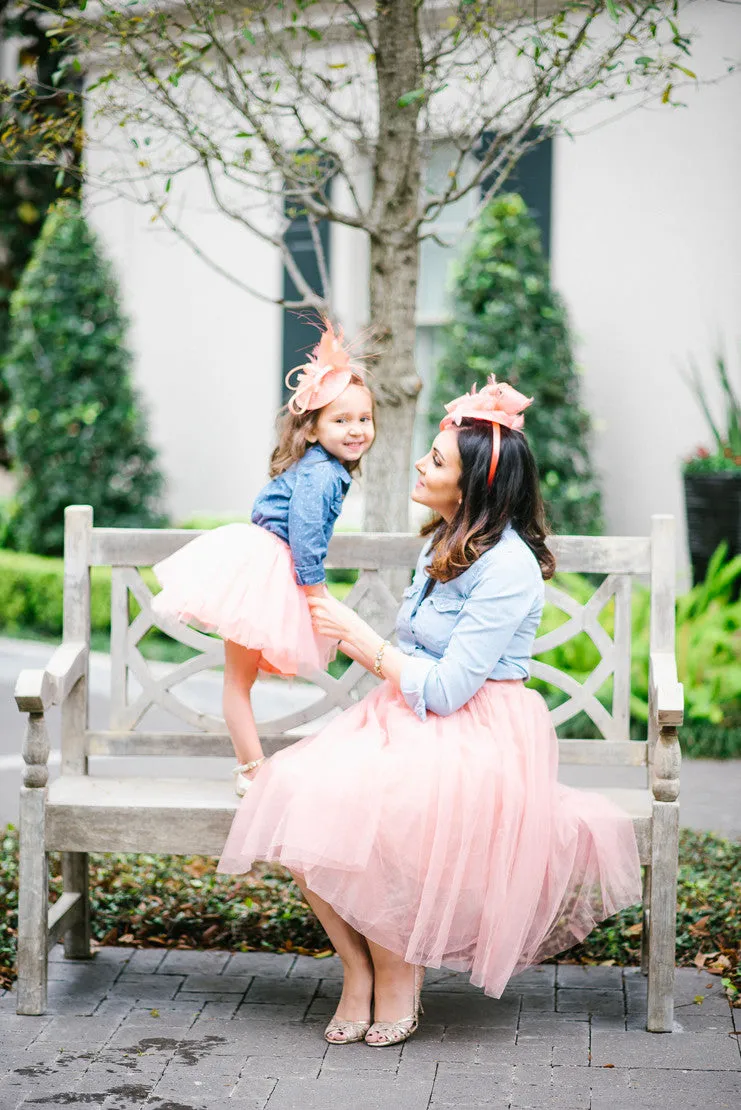 pink toddler tulle skirt