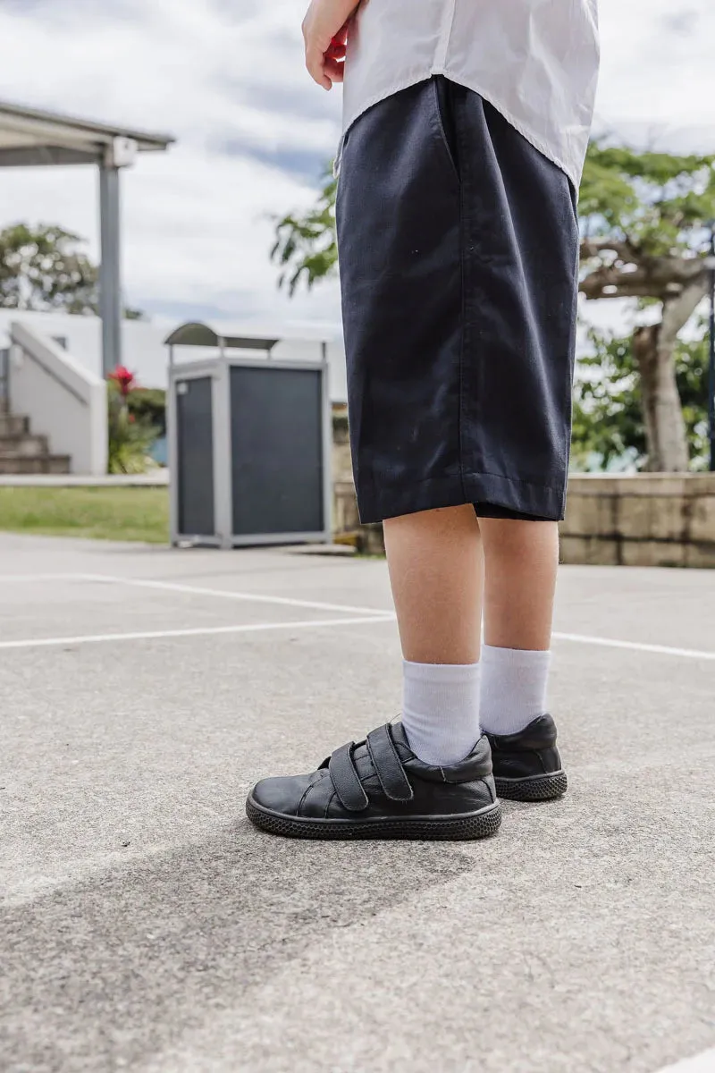 Primal Kids School Shoes - Classic Blackout Leather - Buy Online Now!