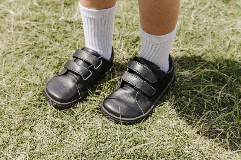 Primal Kids School Shoes - Classic Blackout Leather - Buy Online Now!