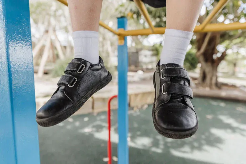 Primal Kids School Shoes - Classic Blackout Leather - Buy Online Now!