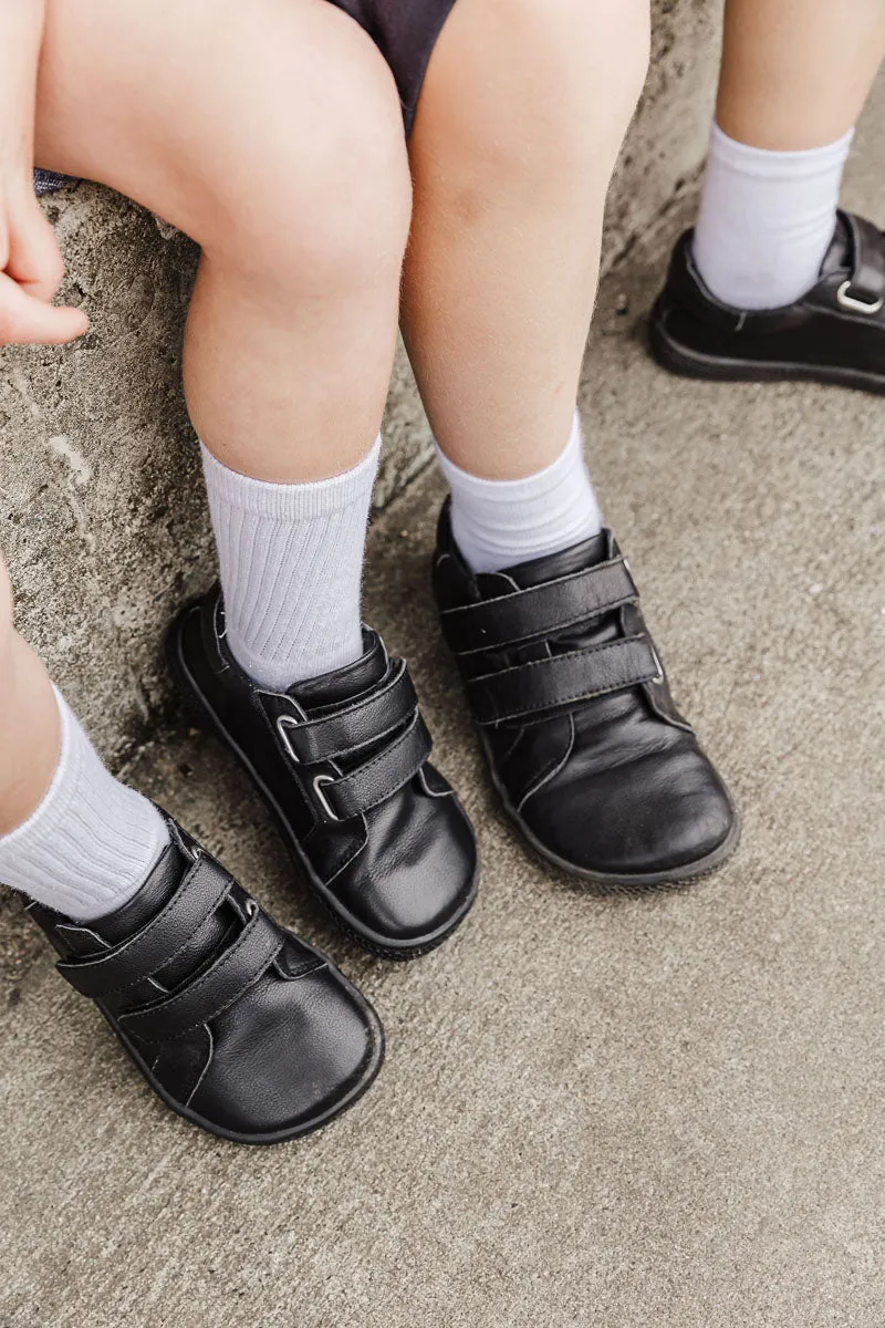 Primal Kids School Shoes - Classic Blackout Leather - Buy Online Now!