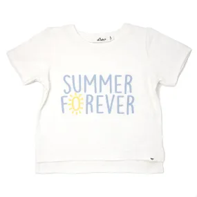 Raw Edge Short Sleeve Cotton Slub Tee | Summer Forever | Oyster Heather - Buy Now!