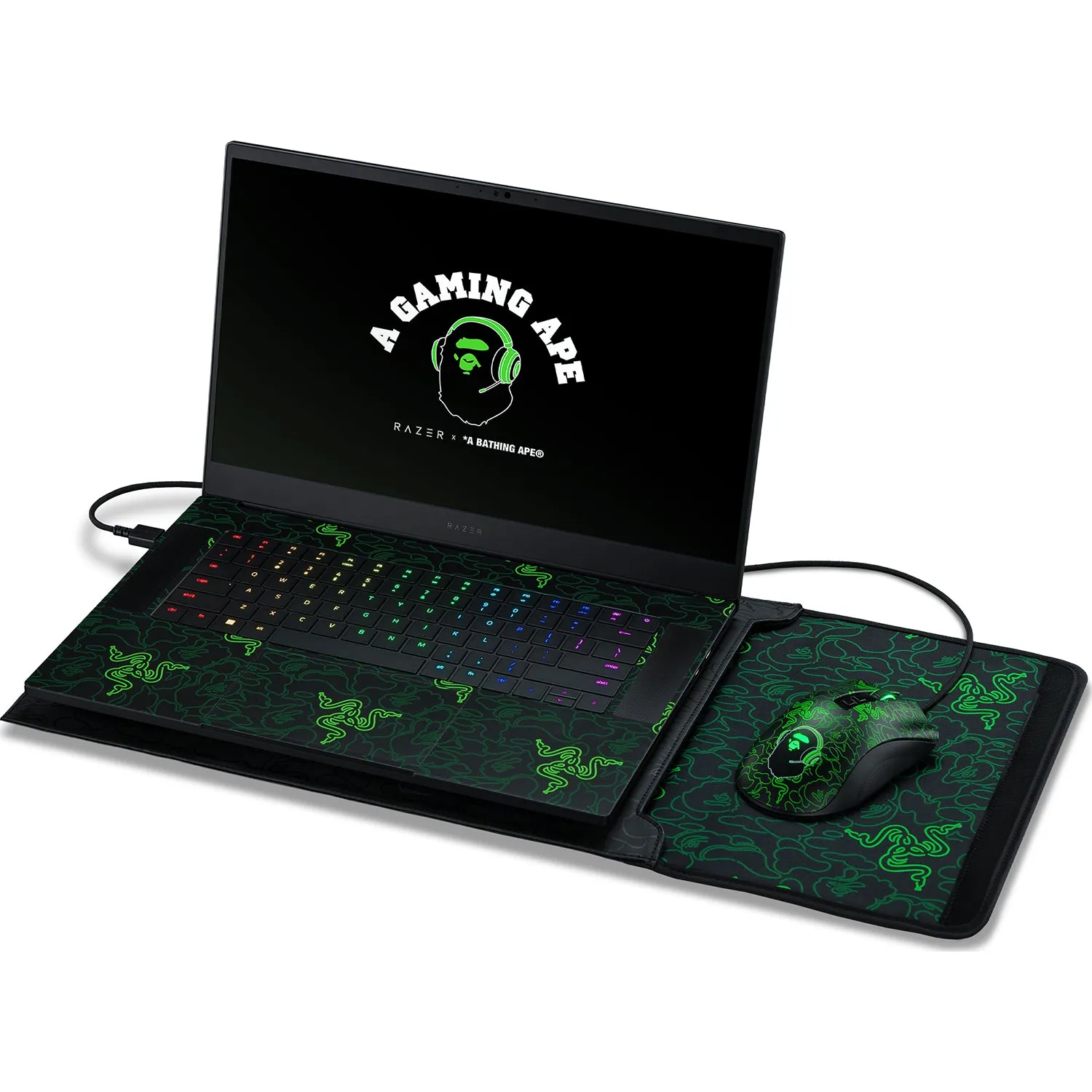 RAZER X A BATHING APE NEON CAMO 15.6 PROTECTIVE SLEEVE V2