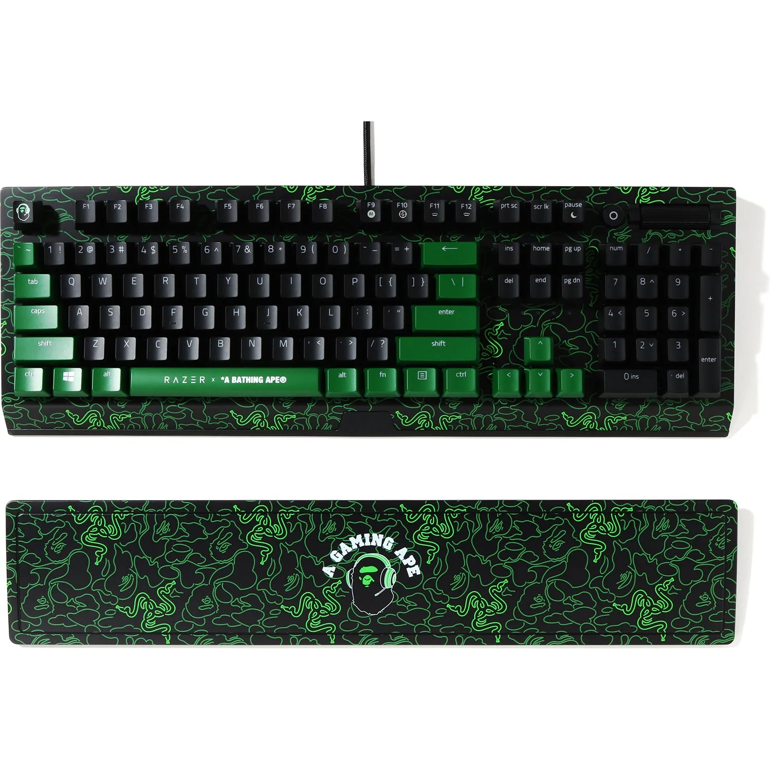 RAZER X A BATHING APE NEON CAMO BLACKWIDOW V3