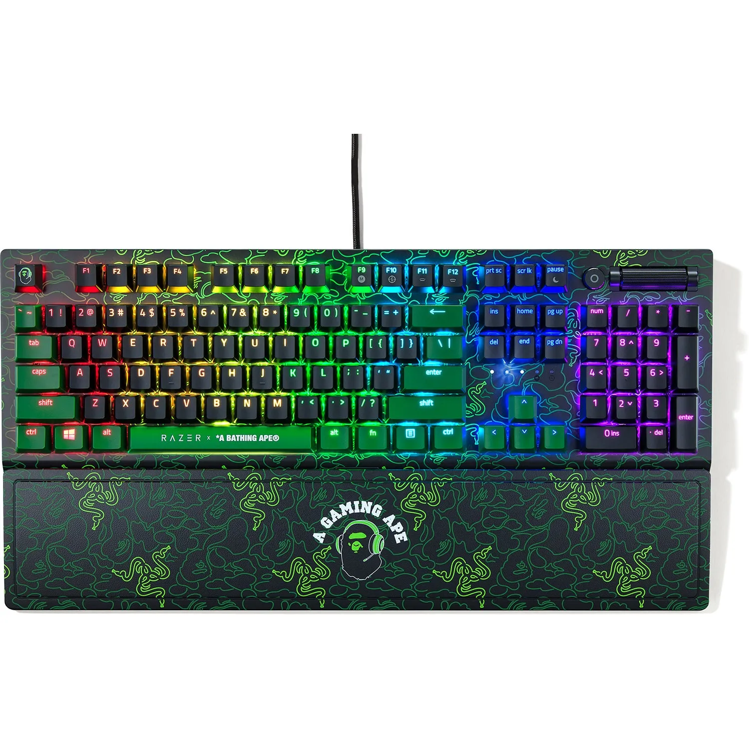 RAZER X A BATHING APE NEON CAMO BLACKWIDOW V3