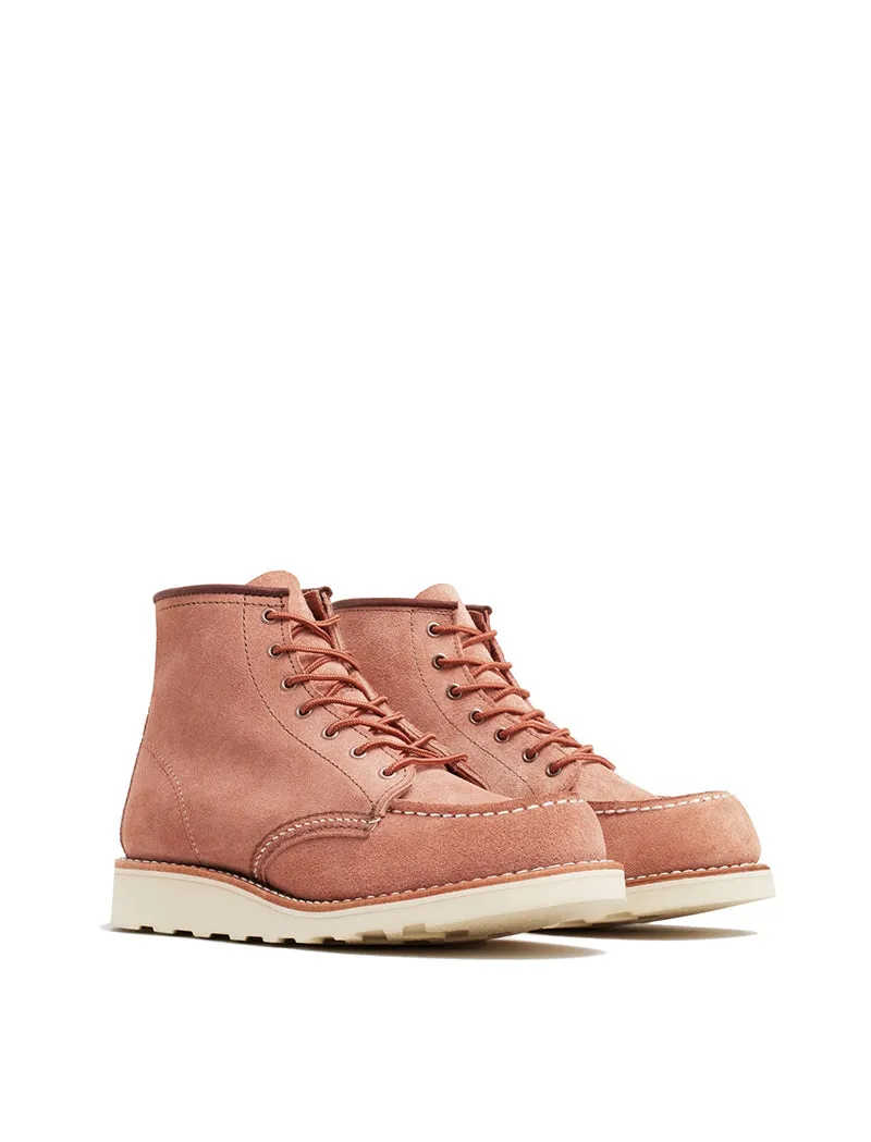 Red Wing Women's Dusty Rose Abilene Leather Classic 6 Inch Moc.